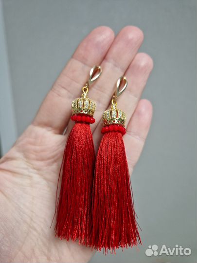 Серьги кисти