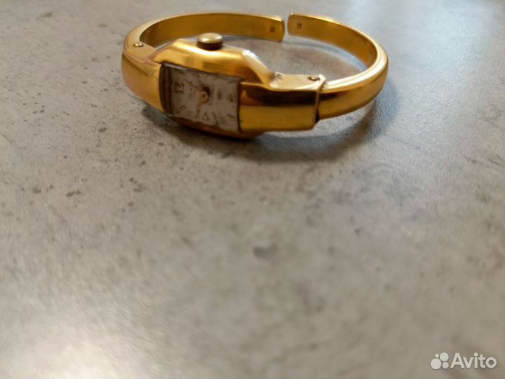 Часы Слава СССР позолоченные