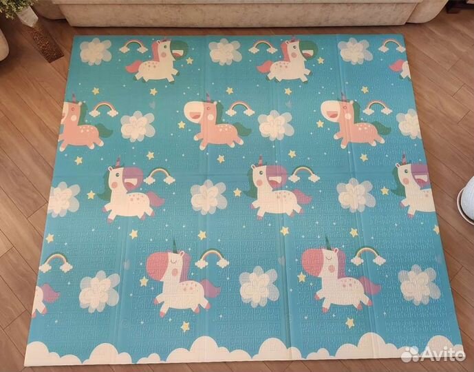 Детский игровой коврик складной 180х160х1