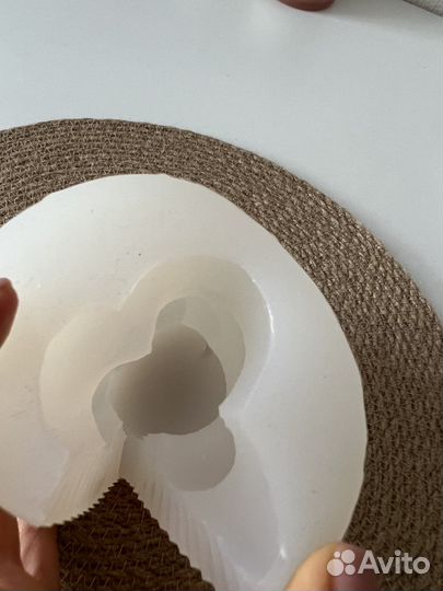 Силиконовая форма для шоколада медведь с сердцем