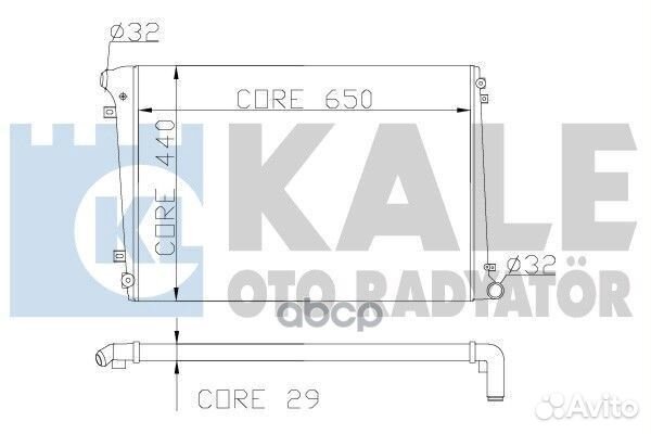 Радиатор системы охлаждения audi A3 - seat alte