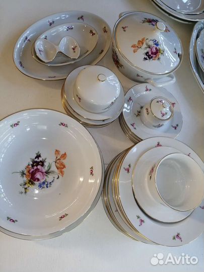 Сервиз столовый bohemia made in czechoslovakia