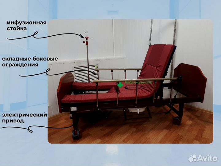 Медицинская кровать для ухода за больными