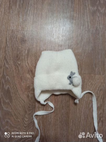 Шапка для новорожденного зима