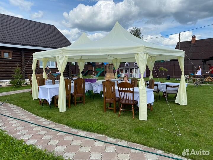 Аренда красивых шатров и мебели