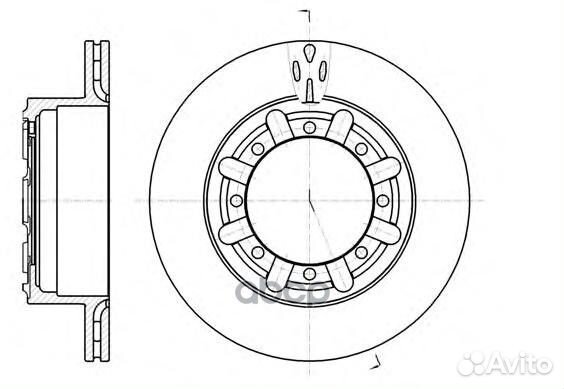 Диск тормозной Renault Master II (05) 6117010