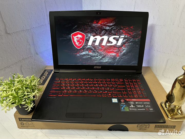 Игровой ноутбук MSI 1050ti/SSD/HDD/Full HD/IPS