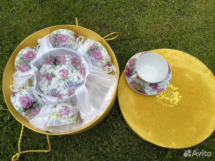 Чайный сервиз, бокалы, рюмки