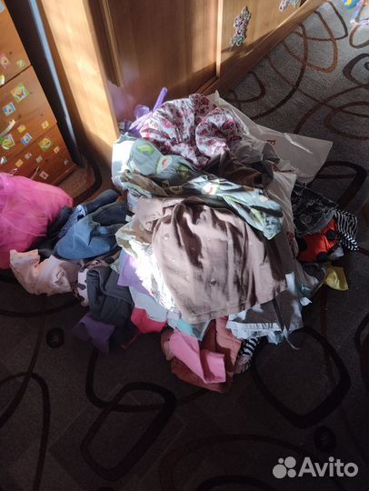 Большой пакет вещей на девочку бу 110 116