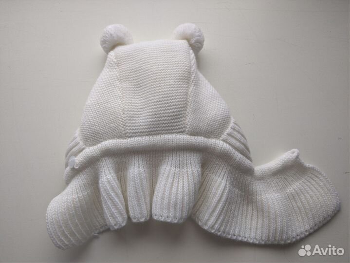 Шапка-капор для новорожденных