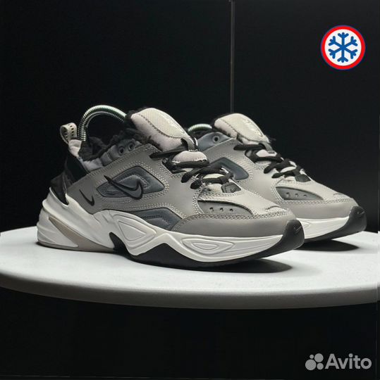 Кроссовки зимние Nike M2K gray and black