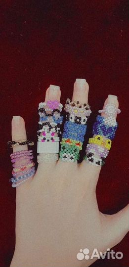 Кольца из бисера