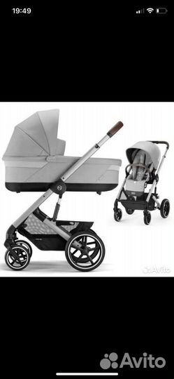 Коляска Cybex balios s lux 2 в 1, Lava gray