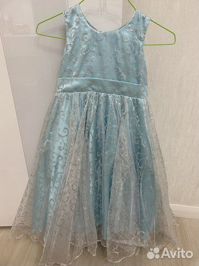 Нарядное платье принцессы Снежная королева Эльза