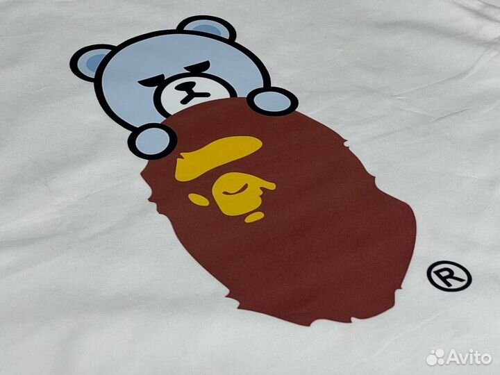 Хлопковая футболка Baju Bape Krunk X Bathing