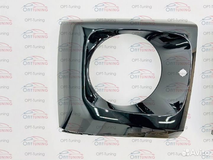 Очки на фары Mercedes G-сlass G63 AMG w464 черные