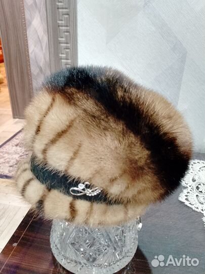 Норковая шапочка 57-58