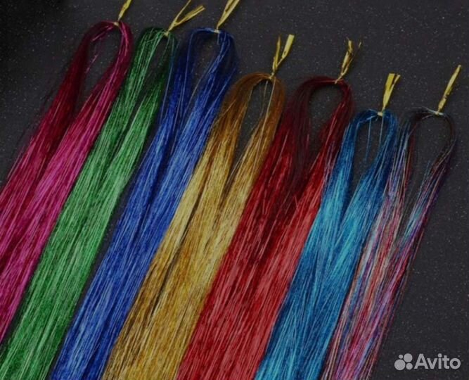 Перья Наращивание перьев, блестящих нитей в волосы