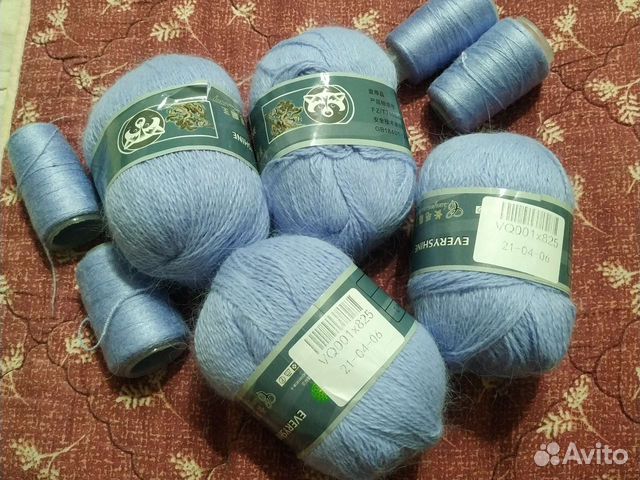 Нитки для вязания пух норки