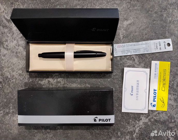 Pilot Capless EF Matte Black перьевая ручка