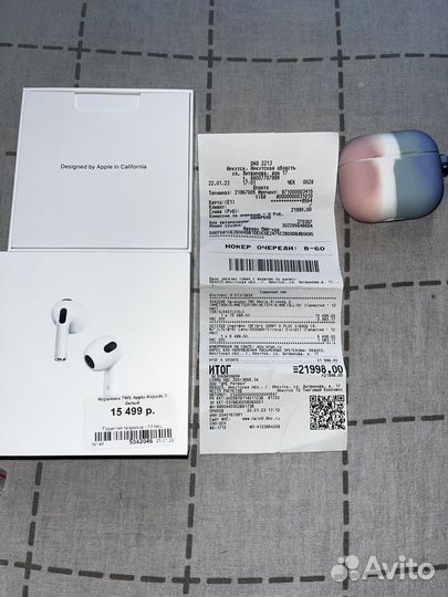 Наушники apple airpods 3