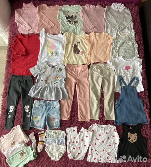 Бередовые вещи на девочку 110/116 (пакетом)