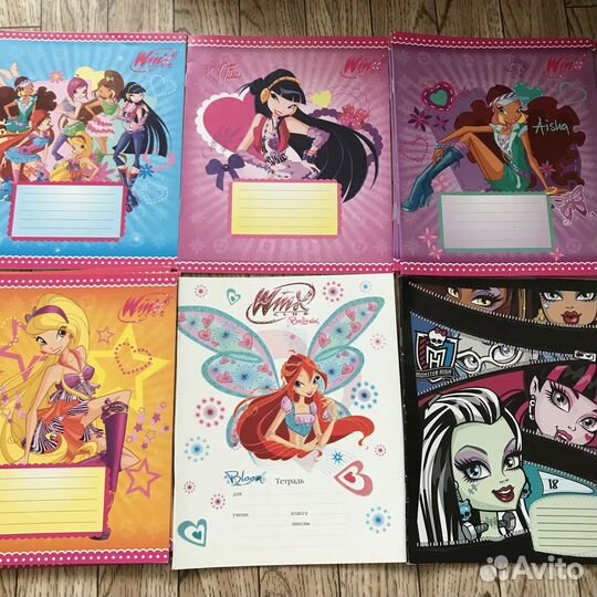 Тетрадь винкс монстер хай клетка линейка