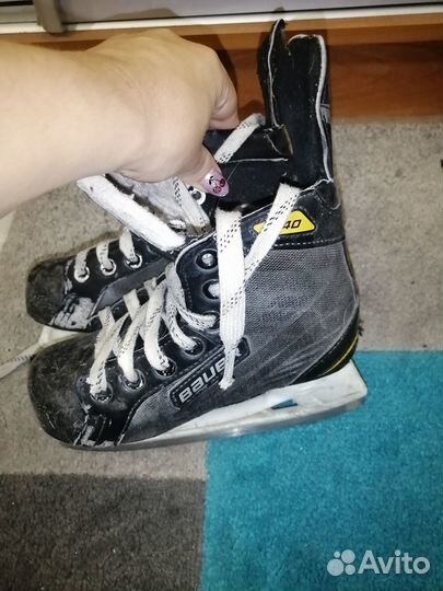Хоккейные коньки bauer на 5-7 лет