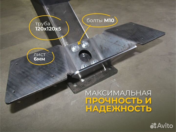 Металлокаркас лестницы. Прямой монокосоур