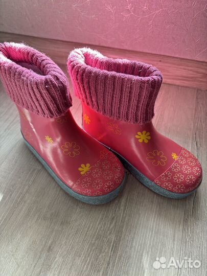 Резиновые сапоги детские для девочки