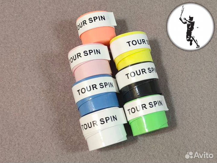 Овергрипы TourSpin липкие для теннисной ракетки