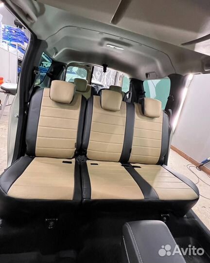 Чехлы из экокожи в Ромб на Audi A4 от Автопилот