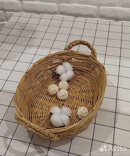 Корзина интерьерная из эко-лозы