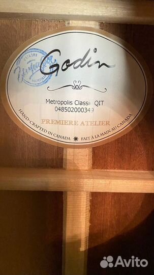 Godin metropolis classic qit гитара акустическая