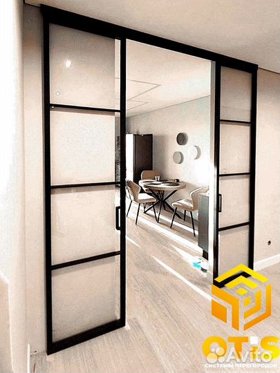 Перегородки/Раздвижные/С дверью