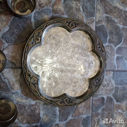 Набор Графин + поднос + подстаканники