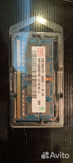 Sodimm DDR3 1,5V 8500s 1Gb 1066MHz