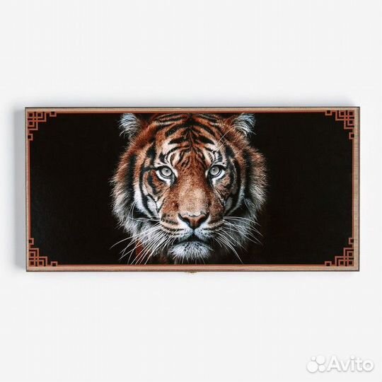 Нарды 'Тигр', деревянная доска 50 х 50 см, с полем