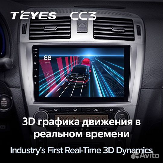 Магнитола Teyes CC3 6/128Gb Toyota Avensis 08-15