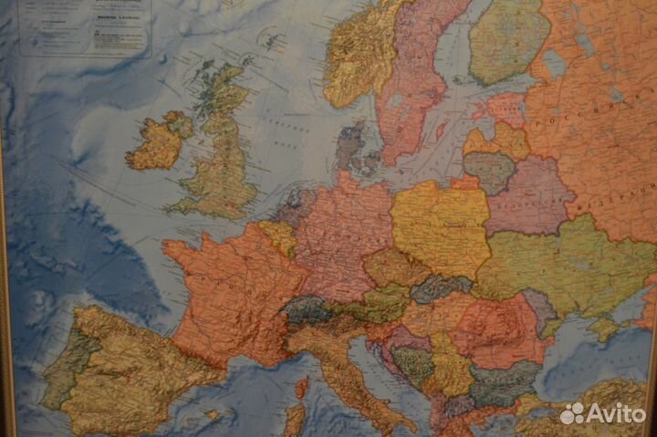 Политическая карта зарубежная европа