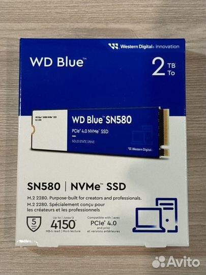 SSD диск 2TB Blue SN580