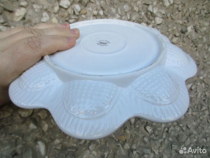 Вазочка, тарелка пасхальная, период СССР