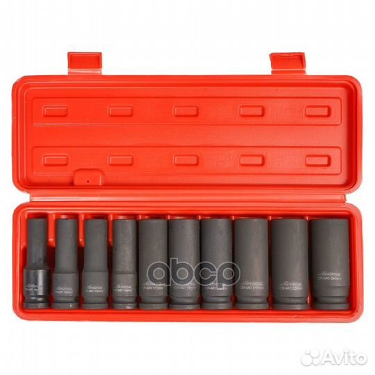 Набор головок ударн. 1/2 78мм 10 пр. (10,12,13