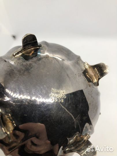 Молочник сливочник серебро 835