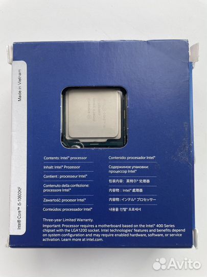 Процессор intel core i5-10600kf