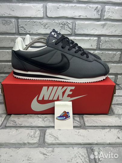 Кроссовки nike cortez air classic grey black