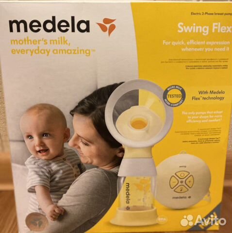 Молокоотсос medela swing flex электрический