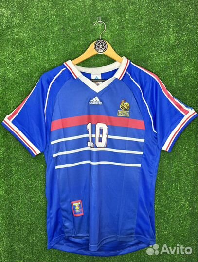 Ретро футболка zidane 10 сборная франция 1998