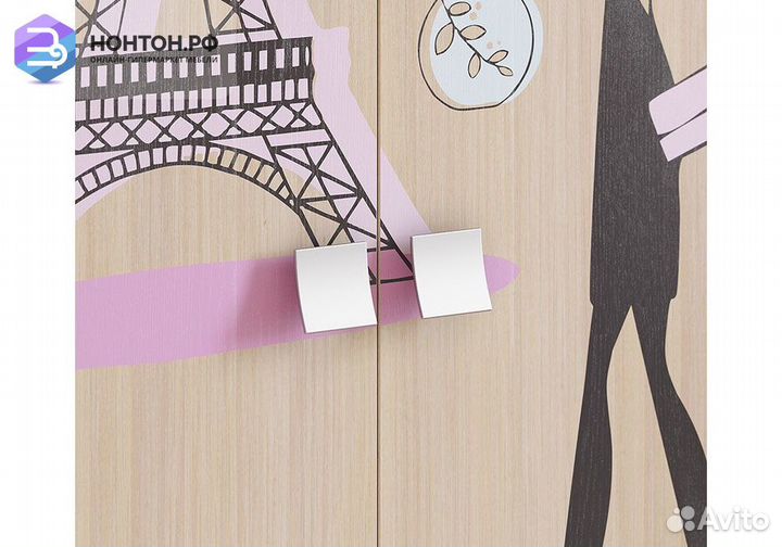 Шкаф комбинированный двухстворчатый с ящиками Амел