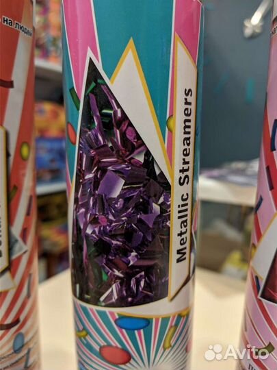 Пневмо хлопушка сердца доллар серпантин